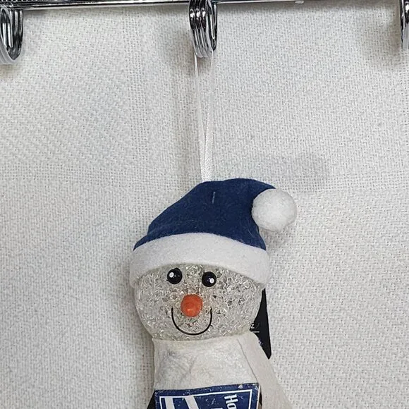 LAST CALLLLLL Snowman Pennant Indianapolis Colts Happy Holiday Light Up Ornament - Picture 6 of 16